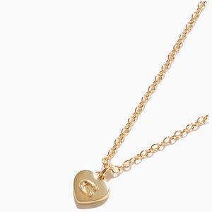 Coach Gold Heart Pendant Necklace